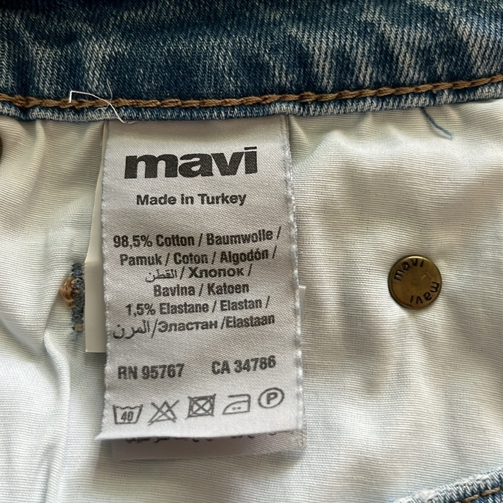 Mavi Jeans Cut Off High Rise Shorts Size 27 - Picture 10 of 16